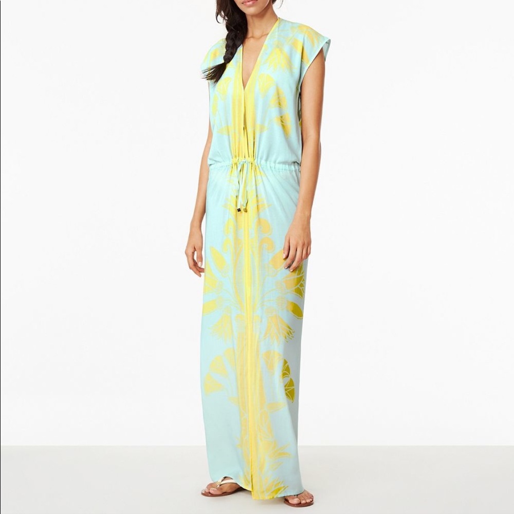 Tory Burch Olympia Caftan Yellow XS/S